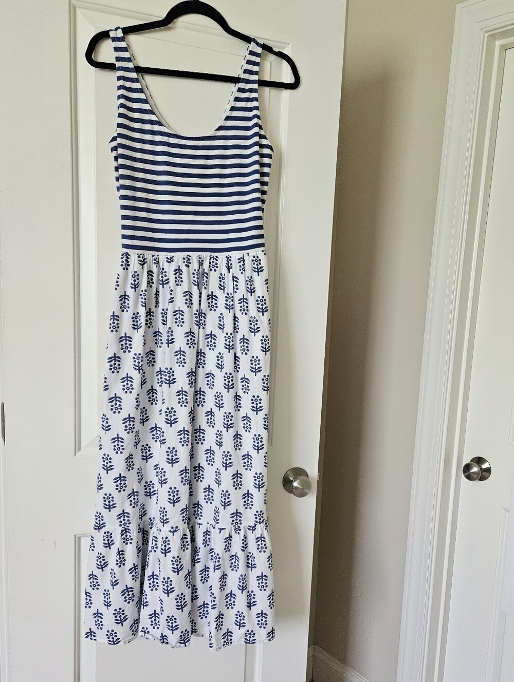 J CREW FACTORY MIXED MEDIA MIDI DRESS MEDIUM TALL